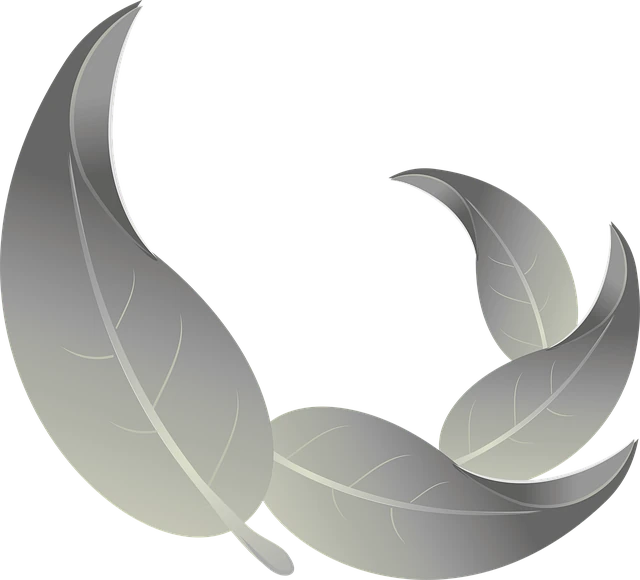 Zeichnung von verflochtenen Blättern