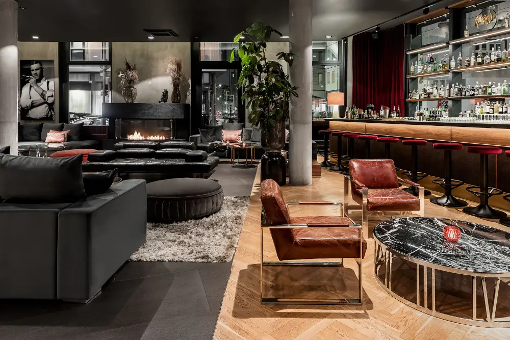 Lobby des Hotels AMANO Rooms & Apartments