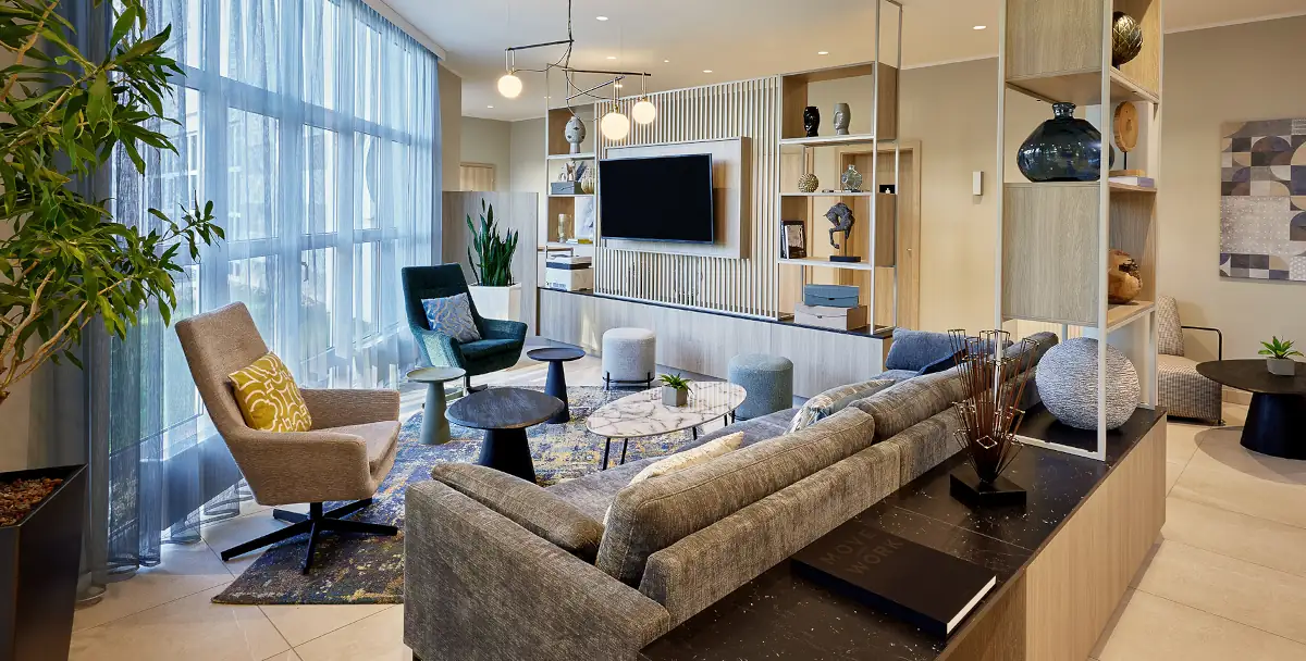 Lobby des Courtyard by Marriott Dortmund