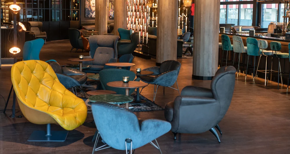 Lounge des Motel One Berlin-Spittelmarkt