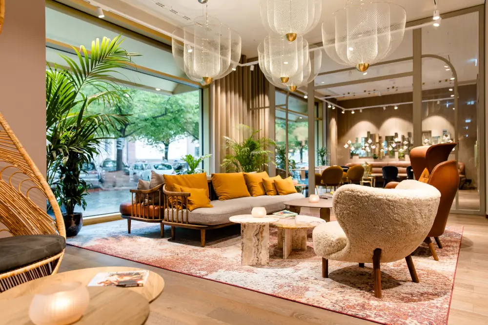 Lobby des Motel One Würzburg