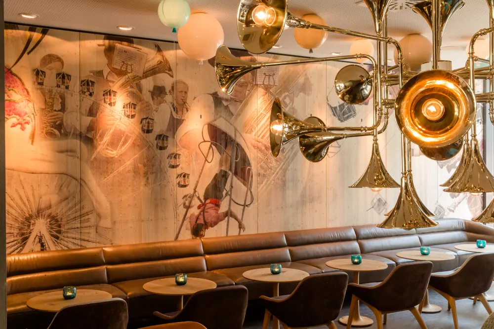 Lounge des Motel One München-Westend