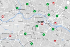 Darstellung einer Karte auf der neuen Green-Key-Website